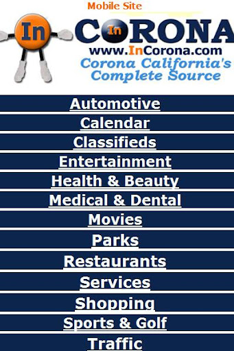 Corona California Directory