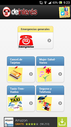Emergency phone numbers Spain