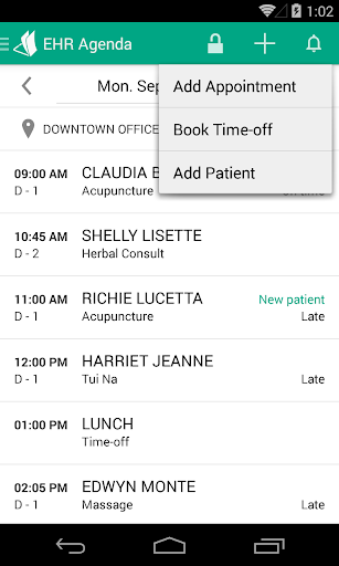 Unified Practice - EHR Agenda