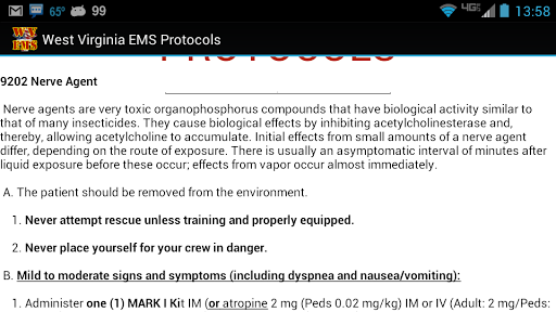 【免費醫療App】DEMO - WV EMS Protocols-APP點子