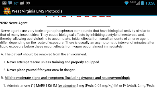 DEMO - WV EMS Protocols Screenshots 7