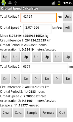 Orbital Speed Calculator