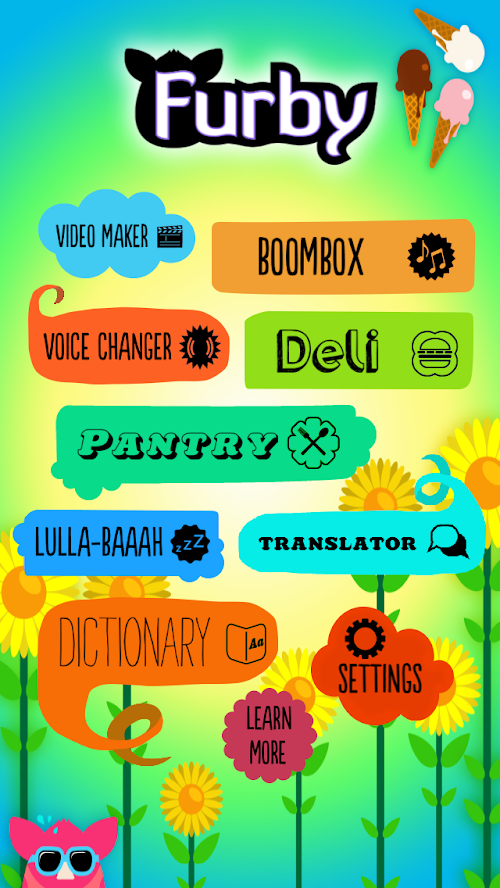Android application Furby screenshort