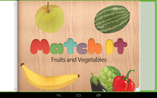 Match It Fruits Vegetables