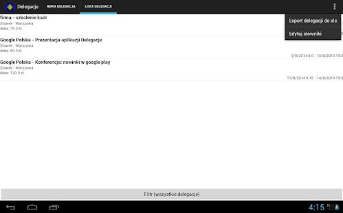 Delegacje Screenshots 0