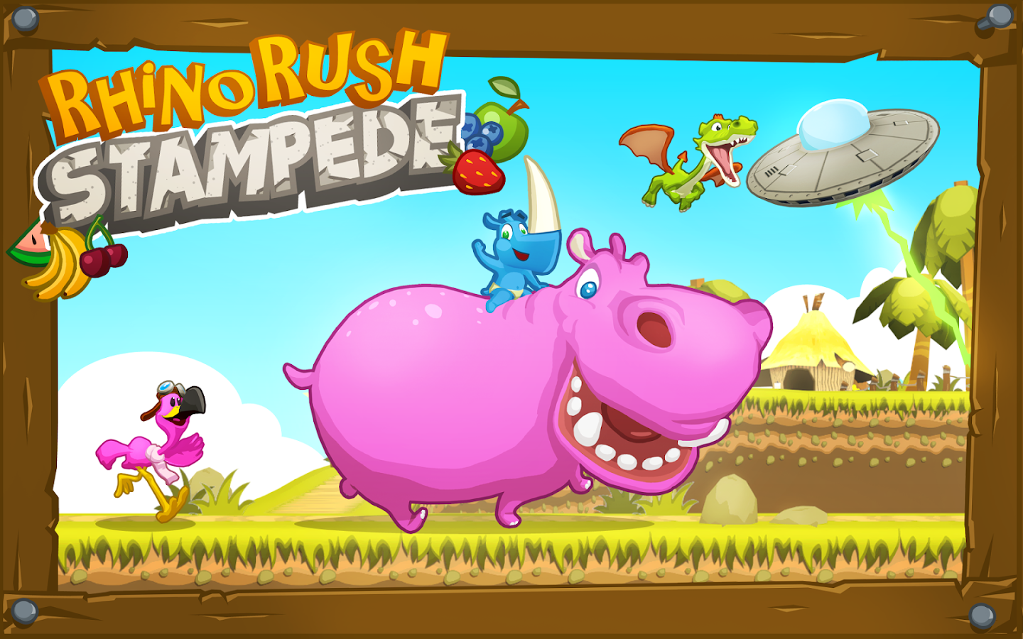  #Android   Rhino Rush Stampede, ottimo platform/runner gratuito!