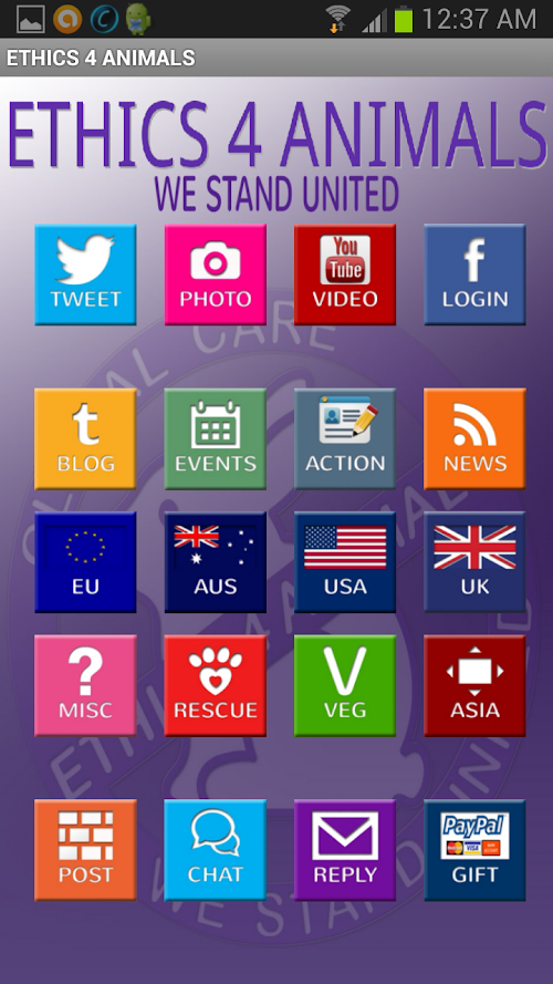 Android application Ethics 4 Animals screenshort