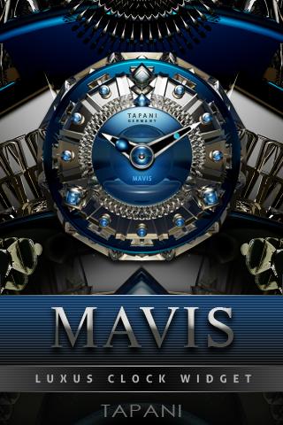 Android application Mavis Luxury Clock Widget screenshort