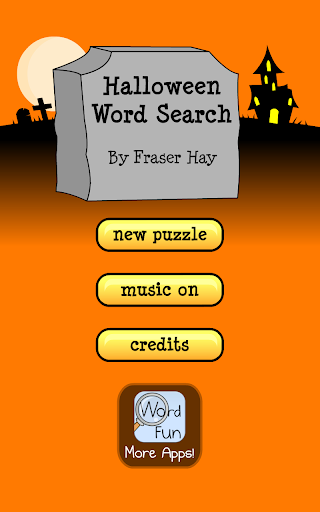 Halloween Word Search Game