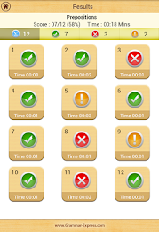 Grammar Express : Prepositions poster 12