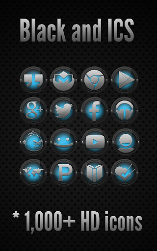 Black and ICS - Icon Pack