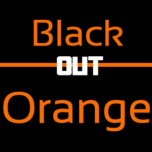 Blackout Orange Keyboard Skin