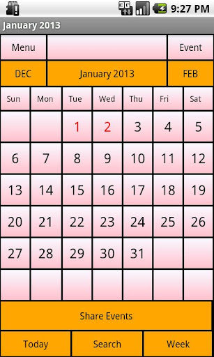 Calendar Me Switzerland 2013