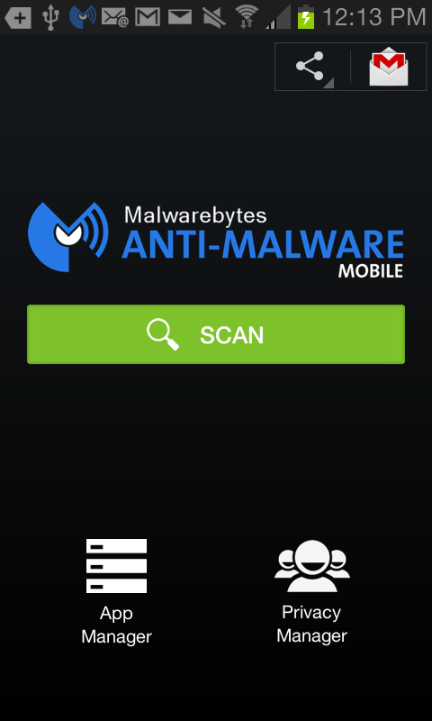 Malwarebytes Anti-Malware - screenshot