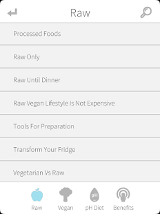 Raw Foods, pH and Vegan Diet Screenshots 1