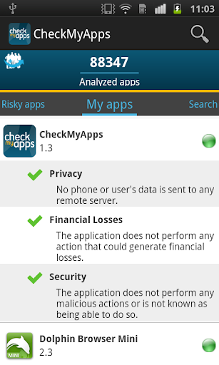 CheckMyApps Mobile Security