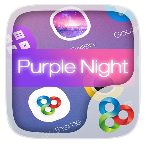 Purple Night GO Launcher Theme LOGO-APP點子