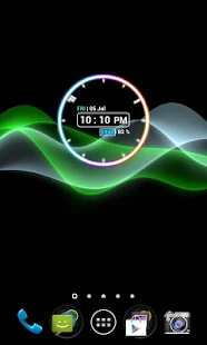 Neon Clock Widget Full