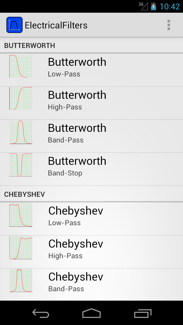ElectricalFilters Screen 1