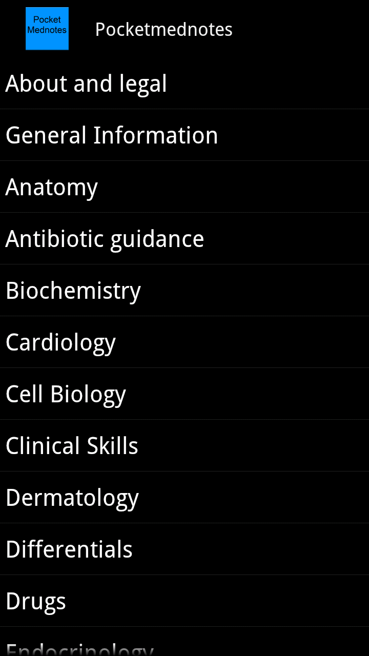 Pocketmednotes Screen 2