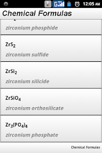 Chemical Formulas