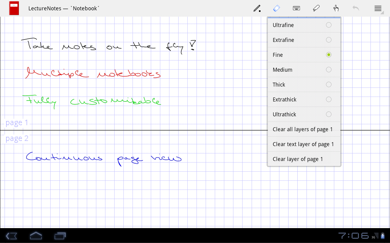 LectureNotes - screenshot