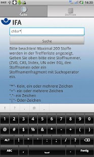 GESTIS Substance database - screenshot thumbnail