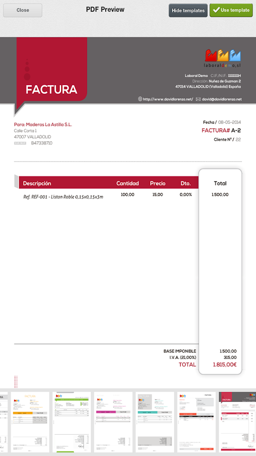    anfix Facturación- screenshot  
