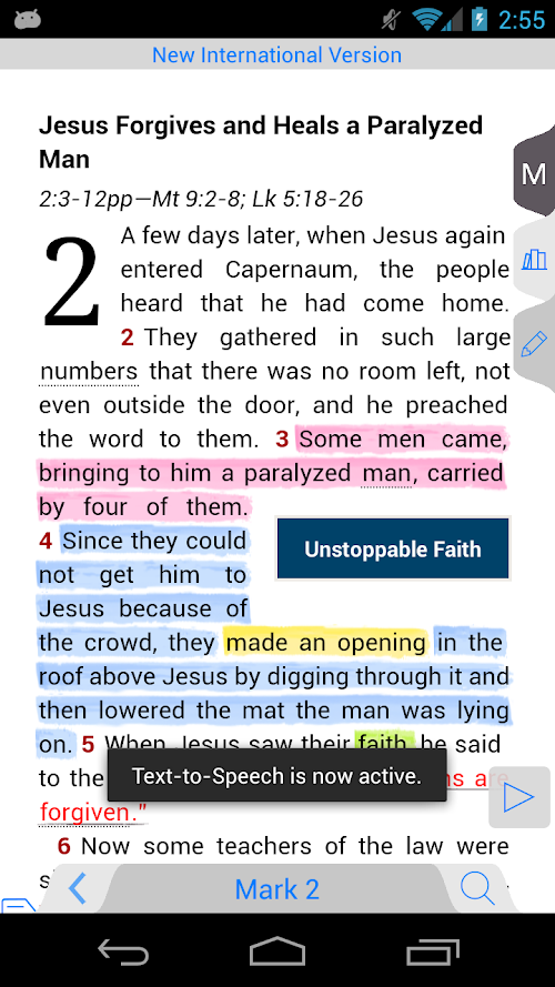 Android application Mens Devotional Bible screenshort