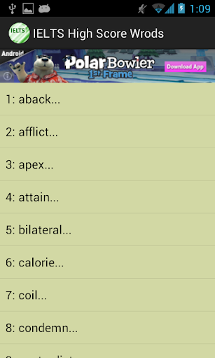 IELTS High Score Words
