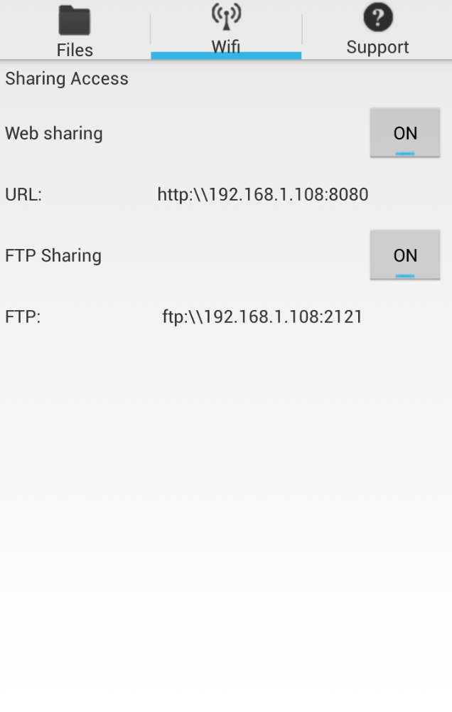 USB Flash Drive &amp; FileTransfer Screen 3