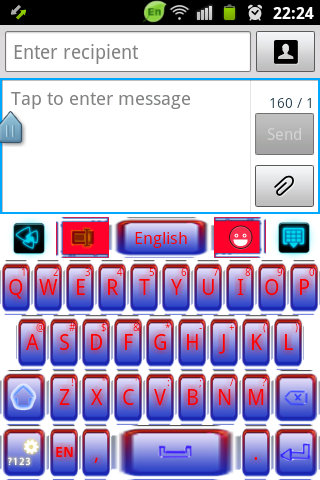 【免費個人化App】GO Keyboard French Blue Style-APP點子