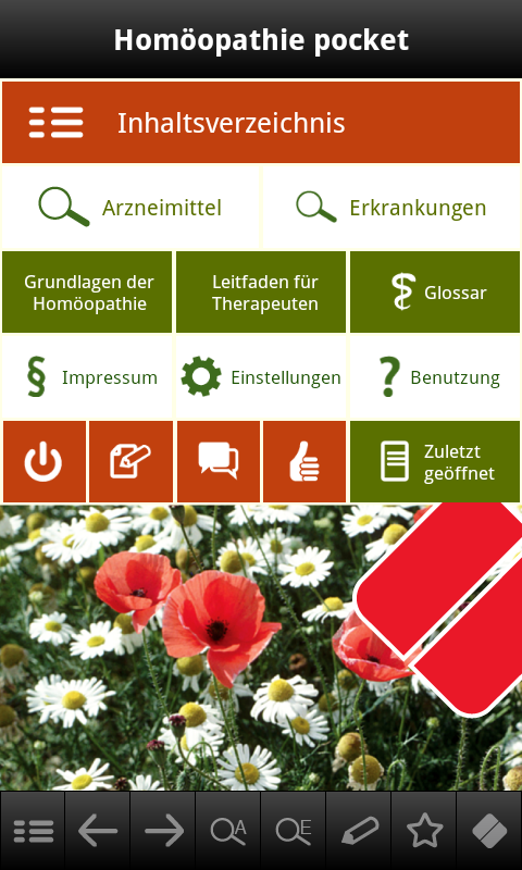 Android application Homöopathie pocket screenshort