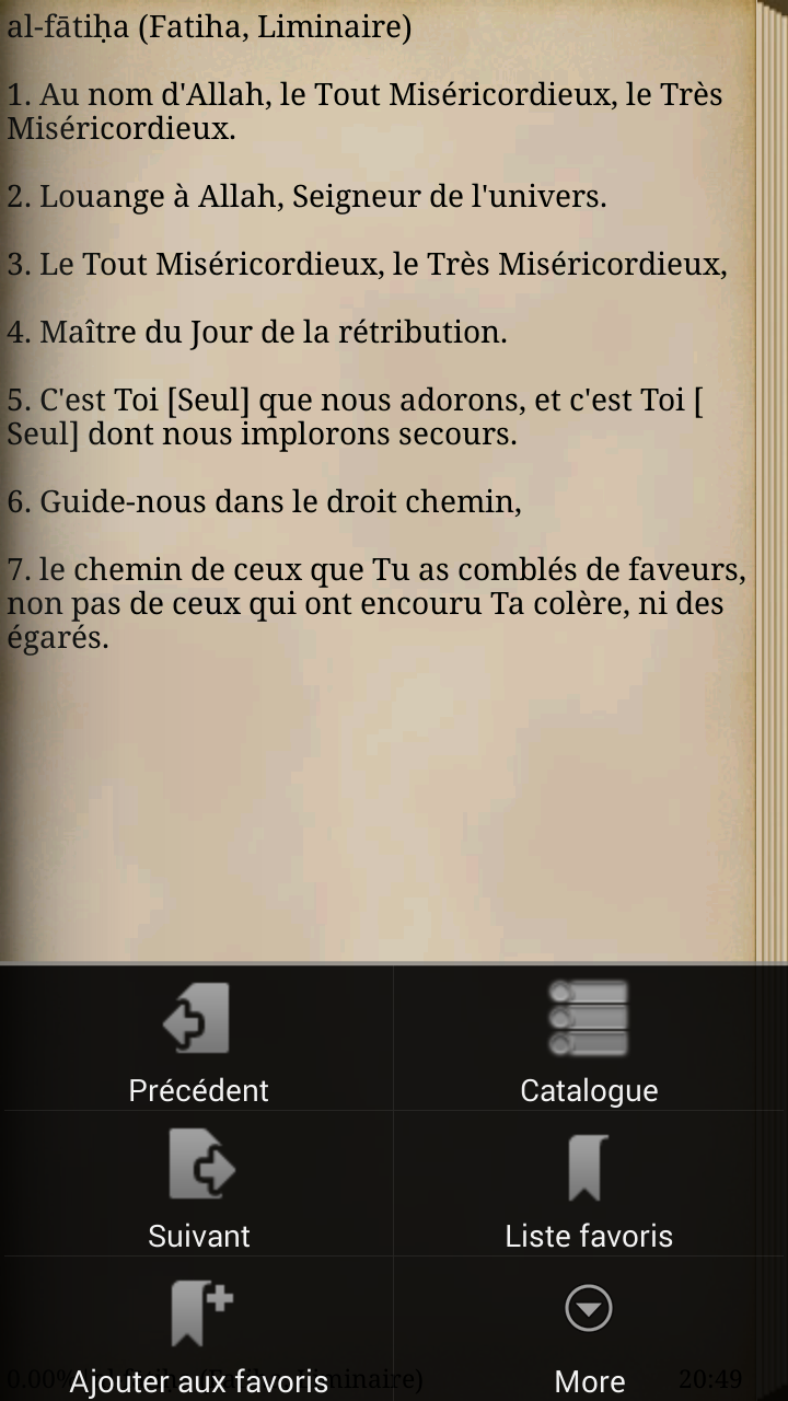 Coran en français Screen 3