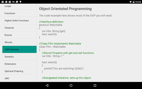 Swift Programming Notes Screenshots 1