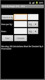 Lastest Dose By Weight APK for Android