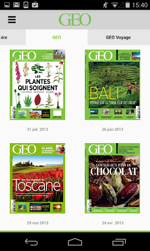 Le monde de GEO magazine