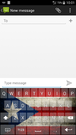 Puerto Rican Flag Keyboard