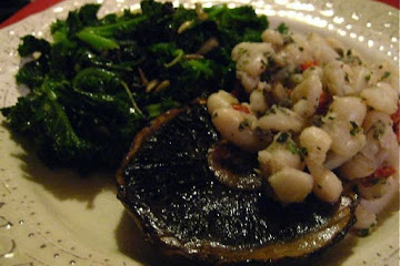 Oven-Baked Portobello Mushrooms Marinated in Balsamic (Vegan, Gluten Free) Vinegar, Shallots and