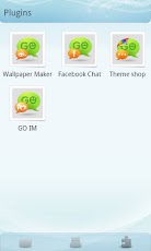 GO SMS Pro Light Blue theme
