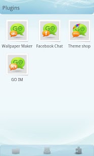 Download GO SMS Pro Light Blue theme APK for Android