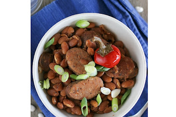 Crock Pot Beans and Sausage