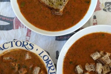 Tomato and courgette soup