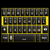 Black and Yellow Keyboard Skin