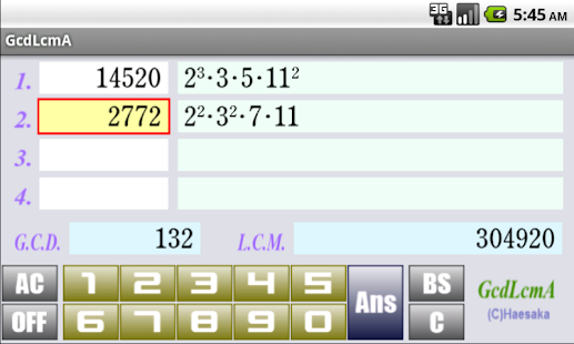 Free GcdLcmA APK for PC
