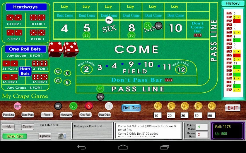 My Craps Game for Nexus 7 Screen 2