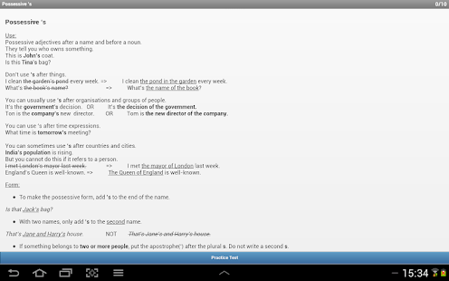 English Grammar A2 Screenshots 1