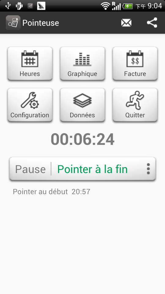 Android application Timesheet - Time Card - Work Hours - Work Log screenshort