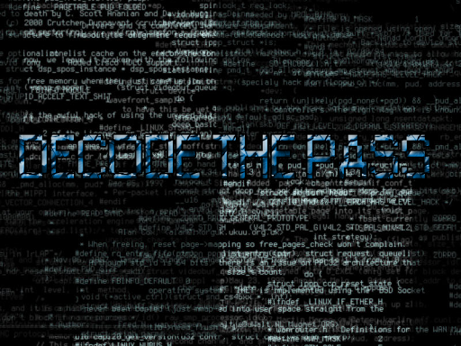 DecodeThePass