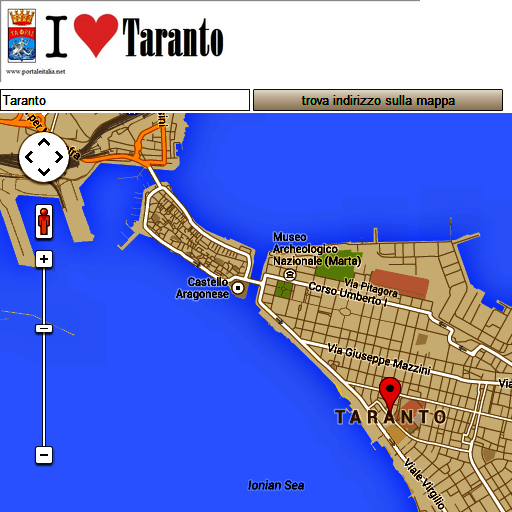 Taranto map